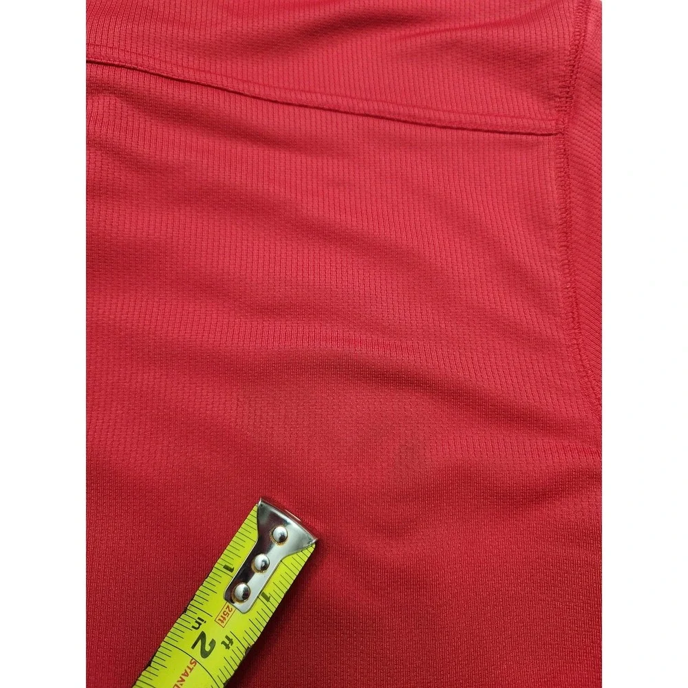 Boston Red Sox Shirt Mens Small Red Nike Dri Fit MLB Baseball Performance Collar
